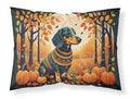 Dachshund Fall Standard Pillowcase Lightweight Super Soft Easy Care Decorative Artwork Pillowcase, Standard