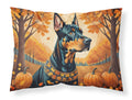 Doberman Pinscher Fall Standard Pillowcase Lightweight Super Soft Easy Care Decorative Artwork Pillowcase, Standard