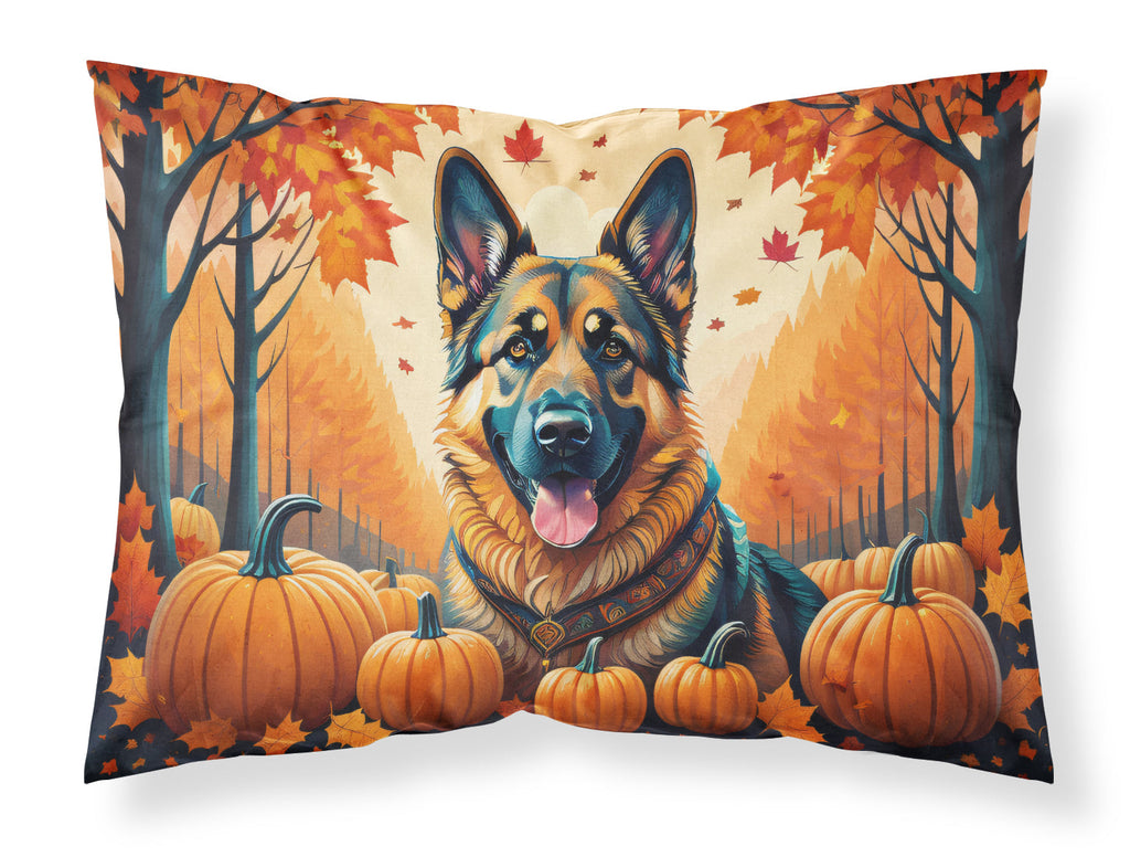 German Shepherd Fall Standard Pillowcase Lightweight Super Soft Easy Care Decorative Artwork Pillowcase, Standard