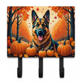 German Shepherd Fall Leash or Key Holder Wall Hooks, Coat Rack Wall Mount, for Hanging Keys, Towels, Aprons, Leashes