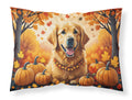 Golden Retriever Fall Standard Pillowcase Lightweight Super Soft Easy Care Decorative Artwork Pillowcase, Standard
