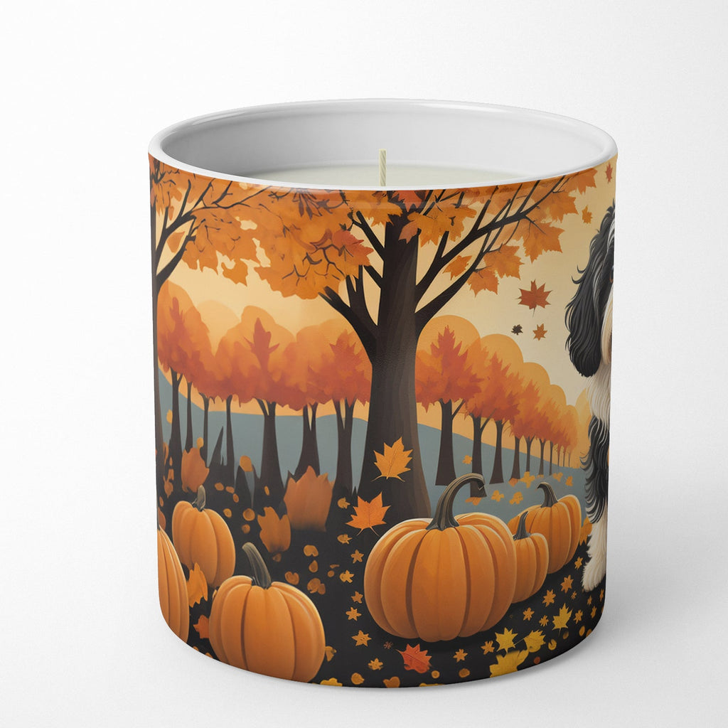 Havanese Fall Decorative Soy Candle Nature Soy Wax Essential Oil Home Decor Ideal for Bedroom Kitchen Bath Office Gift, 10 oz
