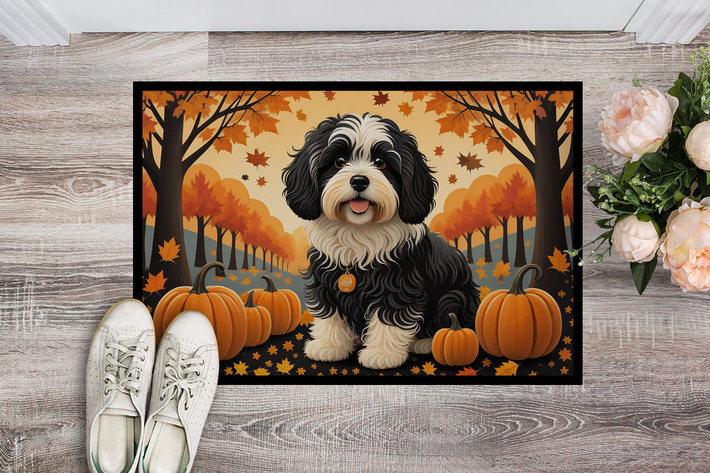Havanese Fall Doormat Indoor Outdoor 18H X 27W Front Door Mat Rugs for Entryway, Non Slip Washable