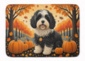 Havanese Fall Memory Foam Kitchen Mat Machine Washable Anti-Fatigue Cushion Comfort Bath or Kitchen Rug