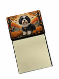 Havanese Fall Watercolor Sticky Note Holder Refillable Dispenser Desk Accessory 3x3 Pad Gift