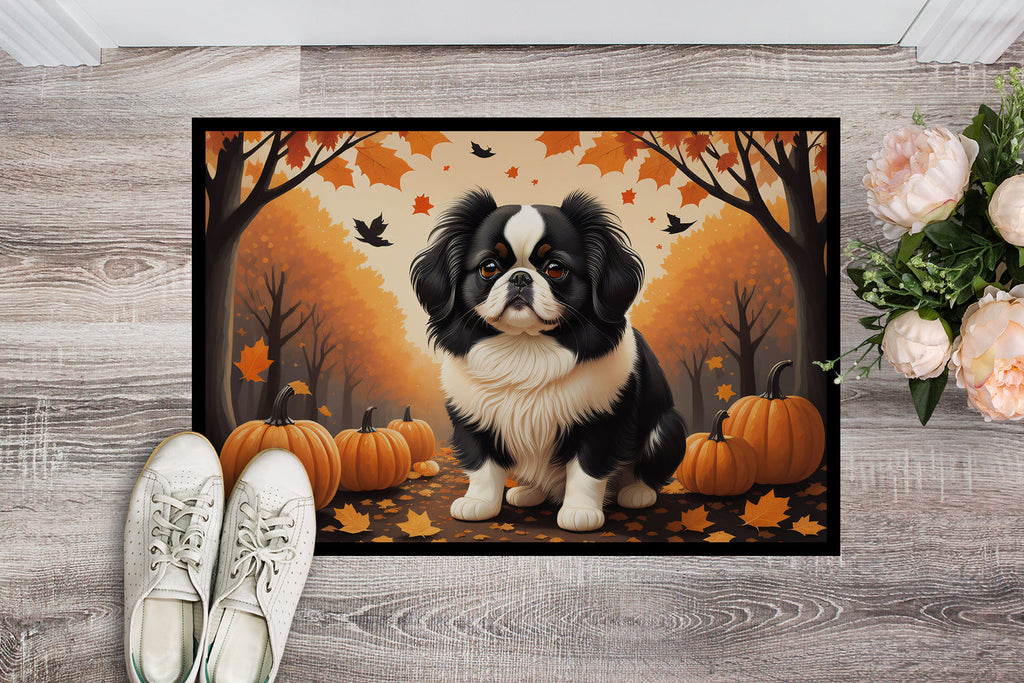 Japanese Chin Fall Doormat Indoor Outdoor 24H X 36W Front Door Mat Rugs for Entryway, Non Slip Washable Low Pile,