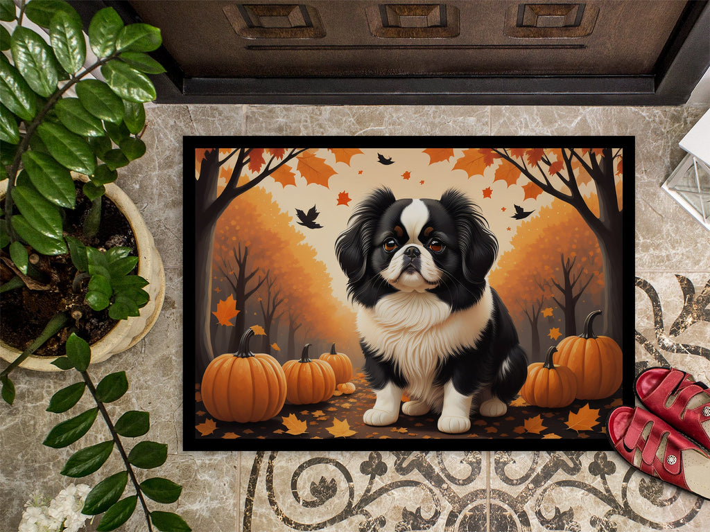 Japanese Chin Fall Doormat Indoor Outdoor 18H X 27W Front Door Mat Rugs for Entryway, Non Slip Washable