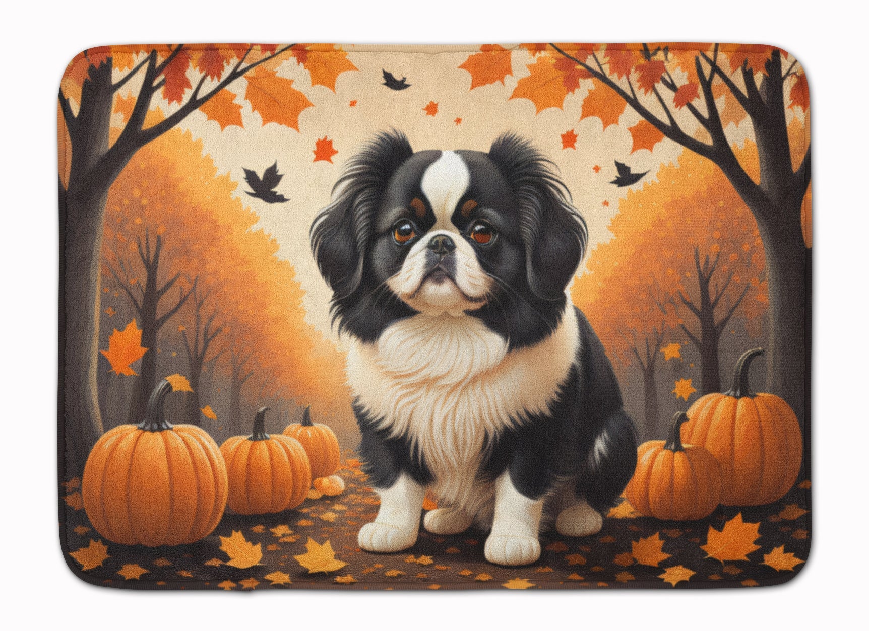 Japanese Chin Fall Memory Foam Kitchen Mat Machine Washable Anti-Fatigue Cushion Comfort Bath or Kitchen Rug