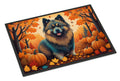 Keeshond Fall Doormat Indoor Outdoor 24H X 36W Front Door Mat Rugs for Entryway, Non Slip Washable Low Pile,