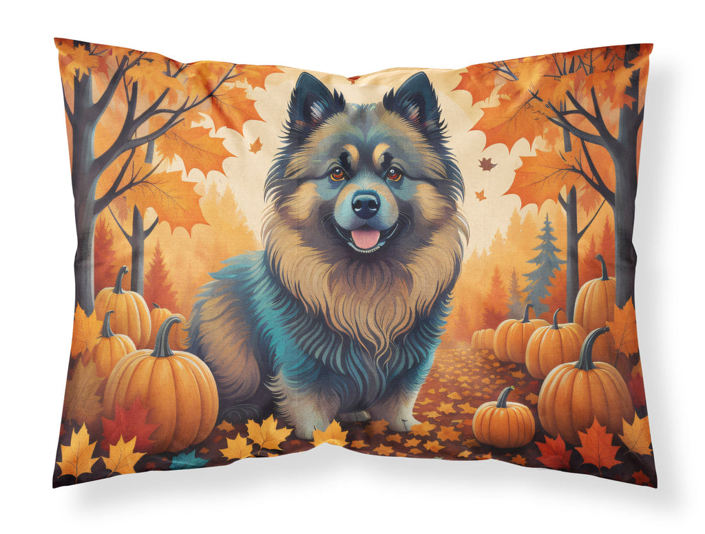 Keeshond Fall Standard Pillowcase Lightweight Super Soft Easy Care Decorative Artwork Pillowcase, Standard