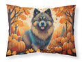 Keeshond Fall Standard Pillowcase Lightweight Super Soft Easy Care Decorative Artwork Pillowcase, Standard