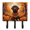Chocolate Labrador Retriever Fall Leash or Key Holder Wall Hooks, Coat Rack Wall Mount, for Hanging Keys, Towels, Aprons, Leashes