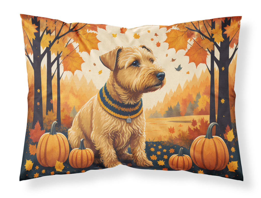 Lakeland Terrier Fall Standard Pillowcase Lightweight Super Soft Easy Care Decorative Artwork Pillowcase, Standard