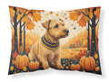 Lakeland Terrier Fall Standard Pillowcase Lightweight Super Soft Easy Care Decorative Artwork Pillowcase, Standard