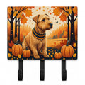 Lakeland Terrier Fall Leash or Key Holder Wall Hooks, Coat Rack Wall Mount, for Hanging Keys, Towels, Aprons, Leashes
