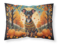 Miniature Pinscher Fall Standard Pillowcase Lightweight Super Soft Easy Care Decorative Artwork Pillowcase, Standard
