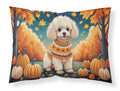 Poodle Fall Standard Pillowcase Lightweight Super Soft Easy Care Decorative Artwork Pillowcase, Standard