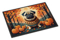 Fawn Pug Fall Doormat Indoor Outdoor 24H X 36W Front Door Mat Rugs for Entryway, Non Slip Washable Low Pile,