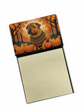 Shar Pei Fall Watercolor Sticky Note Holder Refillable Dispenser Desk Accessory 3x3 Pad Gift
