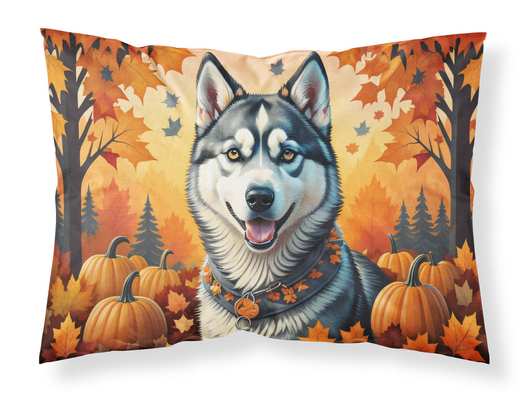Siberian Husky Fall Standard Pillowcase Lightweight Super Soft Easy Care Decorative Artwork Pillowcase, Standard