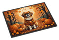 Tibetan Spaniel Fall Doormat Indoor Outdoor 24H X 36W Front Door Mat Rugs for Entryway, Non Slip Washable Low Pile,