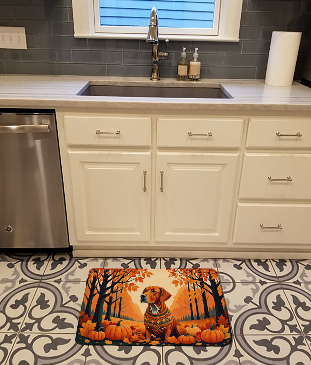 Vizsla Fall Memory Foam Kitchen Mat Machine Washable Anti-Fatigue Cushion Comfort Bath or Kitchen Rug