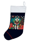 Alaskan Malamute Christmas Holiday Stocking Double-Sided Print, Polyester Suede,11x18, Made in USA