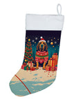 Bloodhound Christmas Holiday Stocking Double-Sided Print, Polyester Suede,11x18, Made in USA