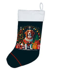 Brittany Spaniel Christmas Holiday Stocking Double-Sided Print, Polyester Suede,11x18, Made in USA