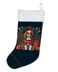 Cavalier King Charles Spaniel Christmas Holiday Stocking Double-Sided Print, Polyester Suede,11x18, Made in USA
