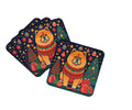 Chow Chow Christmas Foam Coasters Set of 4 Cup Coasters for Indoor Outdoor, Tabletop Protection, Anti Slip, Mouse pad Material