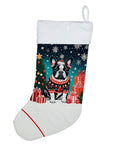 French Bulldog Christmas Holiday Stocking Double-Sided Print, Polyester Suede,11x18, Made in USA