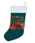 Miniature Pinscher Christmas Holiday Stocking Double-Sided Print, Polyester Suede,11x18, Made in USA