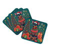 Miniature Pinscher Christmas Foam Coasters Set of 4 Cup Coasters for Indoor Outdoor, Tabletop Protection, Anti Slip, Mouse pad Material