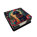 Black  Poodle Christmas PU Leather Note Paper Holder with Artist-Designed Cover, Desk Accessory, Office Gift