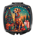 Rhodesian Ridgeback Christmas Compact Mirror Decorative Travel Makeup Mirror for Women Girls Gifts Pocket Makeup Mirror Folding Handheld