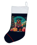 Rottweiler Christmas Holiday Stocking Double-Sided Print, Polyester Suede,11x18, Made in USA