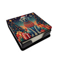 Weimaraner Christmas PU Leather Note Paper Holder with Artist-Designed Cover, Desk Accessory, Office Gift