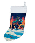 Buffalo Christmas Holiday Stocking Double-Sided Print, Polyester Suede,11x18, Made in USA