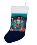 Elephant Christmas Holiday Stocking Double-Sided Print, Polyester Suede,11x18, Made in USA