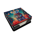 Koala Christmas PU Leather Note Paper Holder with Artist-Designed Cover, Desk Accessory, Office Gift