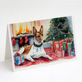 Basenji Christmas Greeting Cards Pack of 8 Blank Cards with Envelopes Whimsical A7 Size 5x7