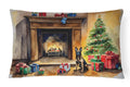 Belgian Malinois Christmas Decorative Throw Pillow 12x16 Indoor Outdoor Accent Cushion, Fabric Cover with Insert for Sofa, Bed, Porch & Living Room