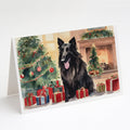 Belgian Sheepdog Christmas Greeting Cards Pack of 8 Blank Cards with Envelopes Whimsical A7 Size 5x7