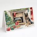 Belgian Tervuren Christmas Greeting Cards Pack of 8 Blank Cards with Envelopes Whimsical A7 Size 5x7