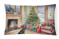 Cairn Terrier Christmas Decorative Throw Pillow 12x16 Indoor Outdoor Accent Cushion, Fabric Cover with Insert for Sofa, Bed, Porch & Living Room