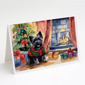 Cairn Terrier Christmas Greeting Cards Pack of 8 Blank Cards with Envelopes Whimsical A7 Size 5x7