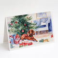 Dachshund Christmas Greeting Cards Pack of 8 Blank Cards with Envelopes Whimsical A7 Size 5x7