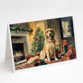 Golden Retriever Christmas Greeting Cards Pack of 8 Blank Cards with Envelopes Whimsical A7 Size 5x7