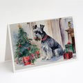Schnauzer Christmas Greeting Cards Pack of 8 Blank Cards with Envelopes Whimsical A7 Size 5x7